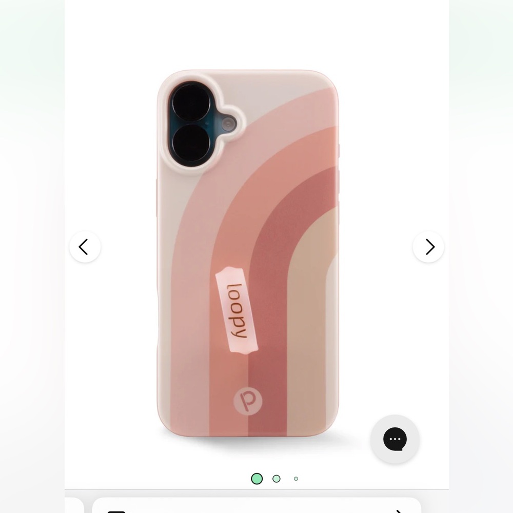 Loopy Case terra-cotta dreams, Minimalist Righty Phone Case. iPhone 16.